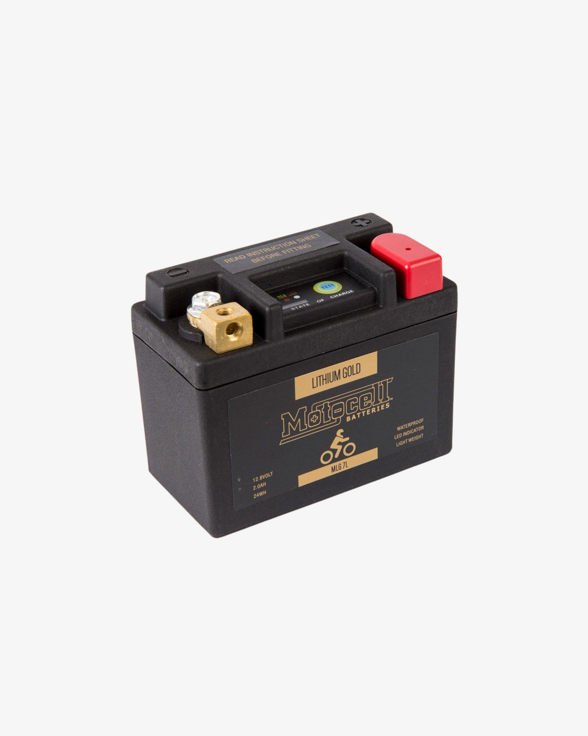 Motocell 24WH Lithium Gold Battery