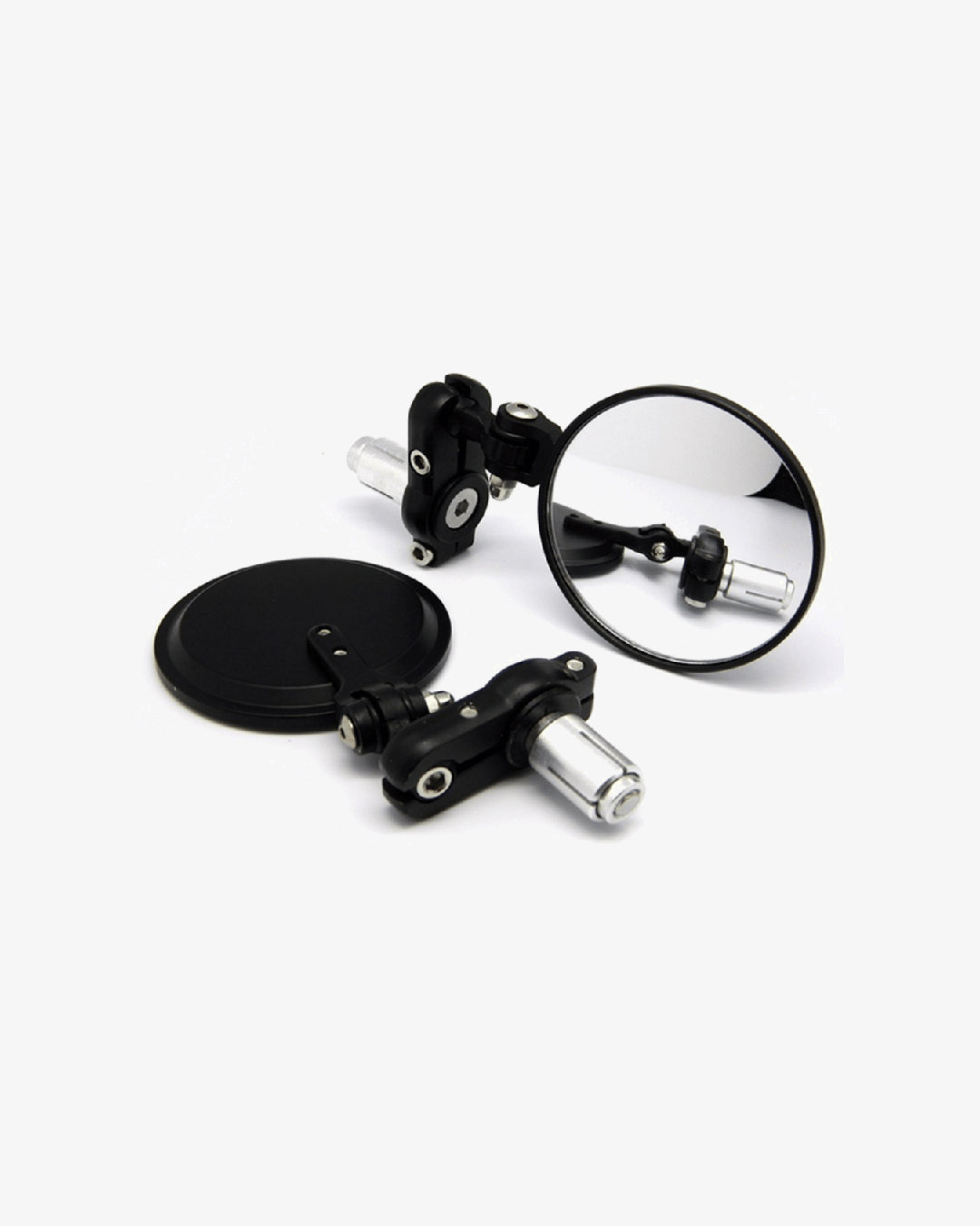 Quantum Folding Round 7/8" Bar End Mirror Set